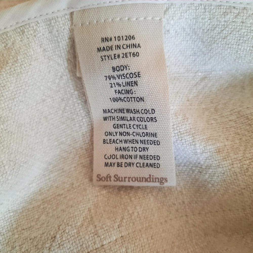 Soft Surroundings Beige Single Button Jacket Size XL